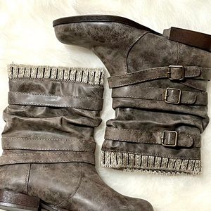 Sweater Cuff Boots